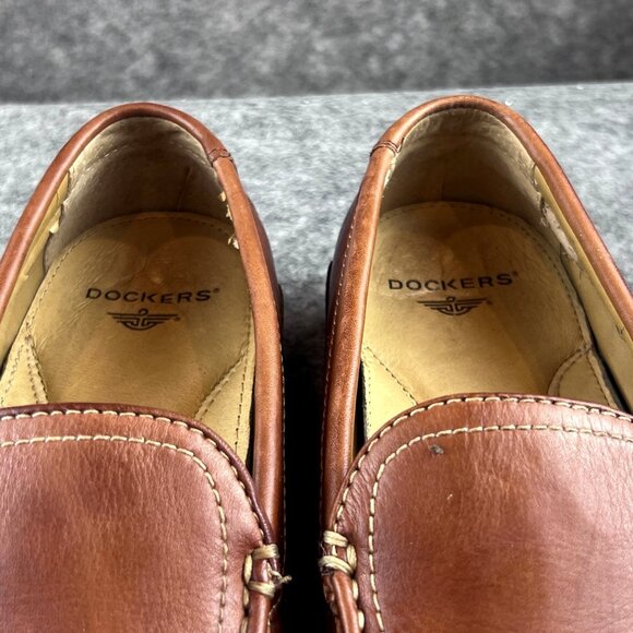 Dockers Catalina Brown Leather Loafers Mens 10M Slip-On Shoes Casual Comfort main image 9